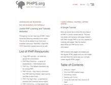 Tablet Screenshot of php5.org