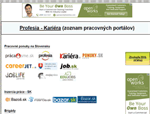 Tablet Screenshot of praca-sk.php5.sk